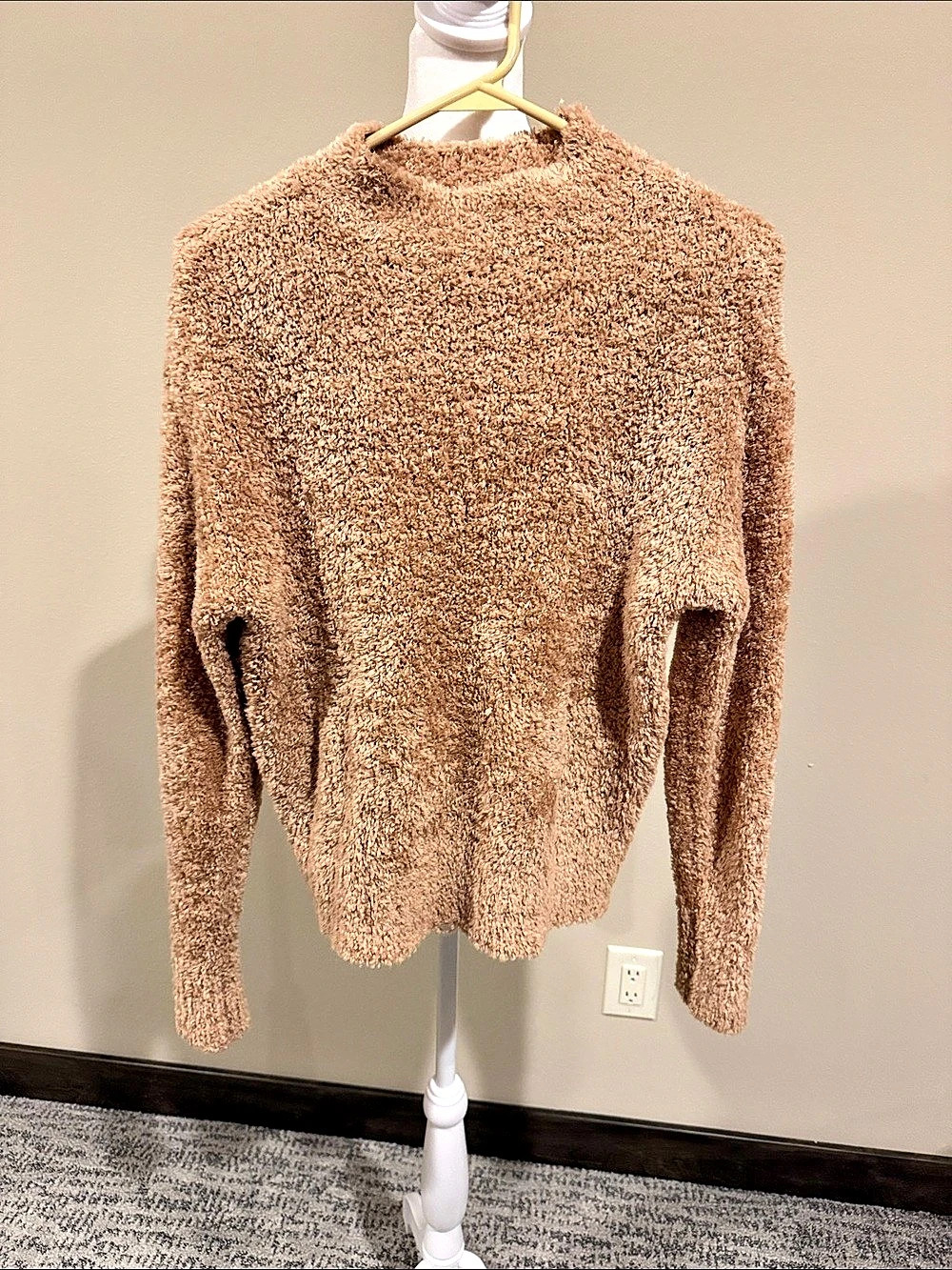 Ann Taylor Teddy Crewneck Sweater in Brown Small